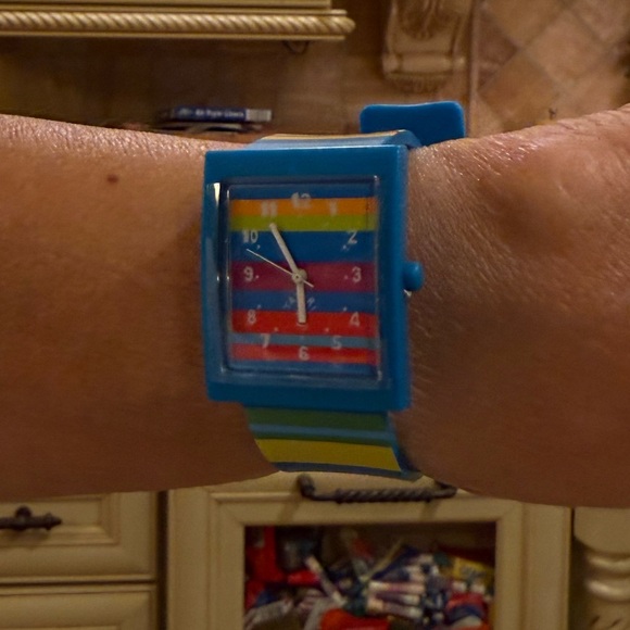 Whimsy Accessories - Vibrant Multicolor Striped Watch